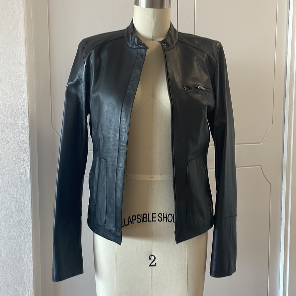 New Frontier Black Leather Jacket